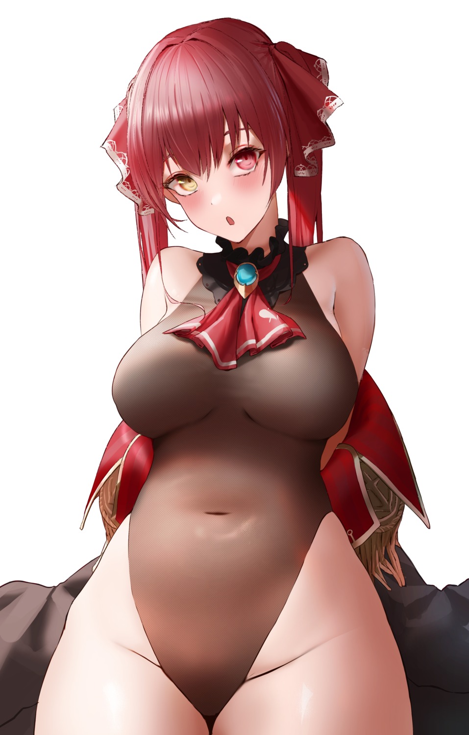 heterochromia hololive houshou_marine leotard wanne