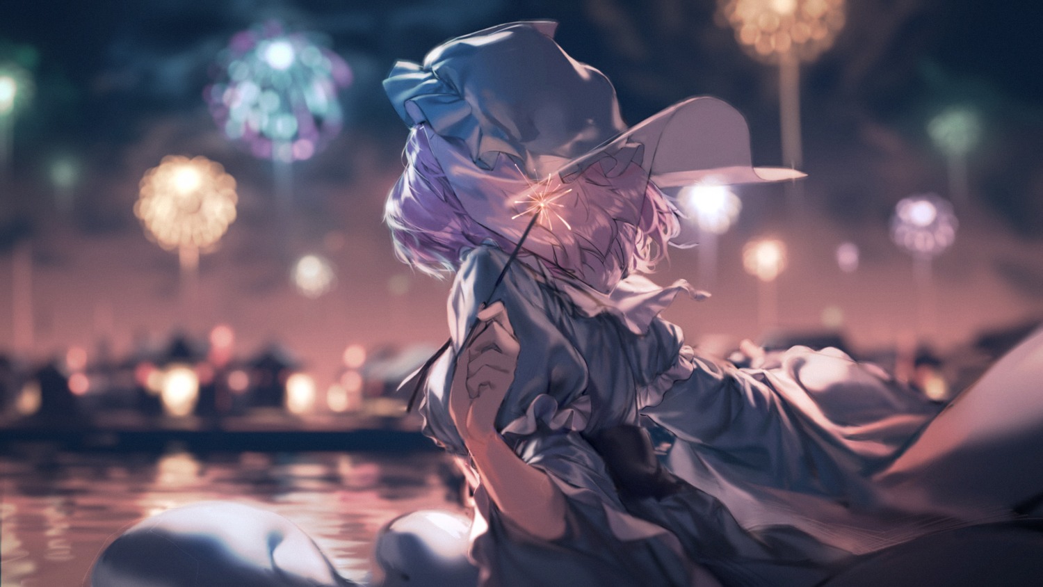 chun_lanlanlan saigyouji_yuyuko touhou wallpaper