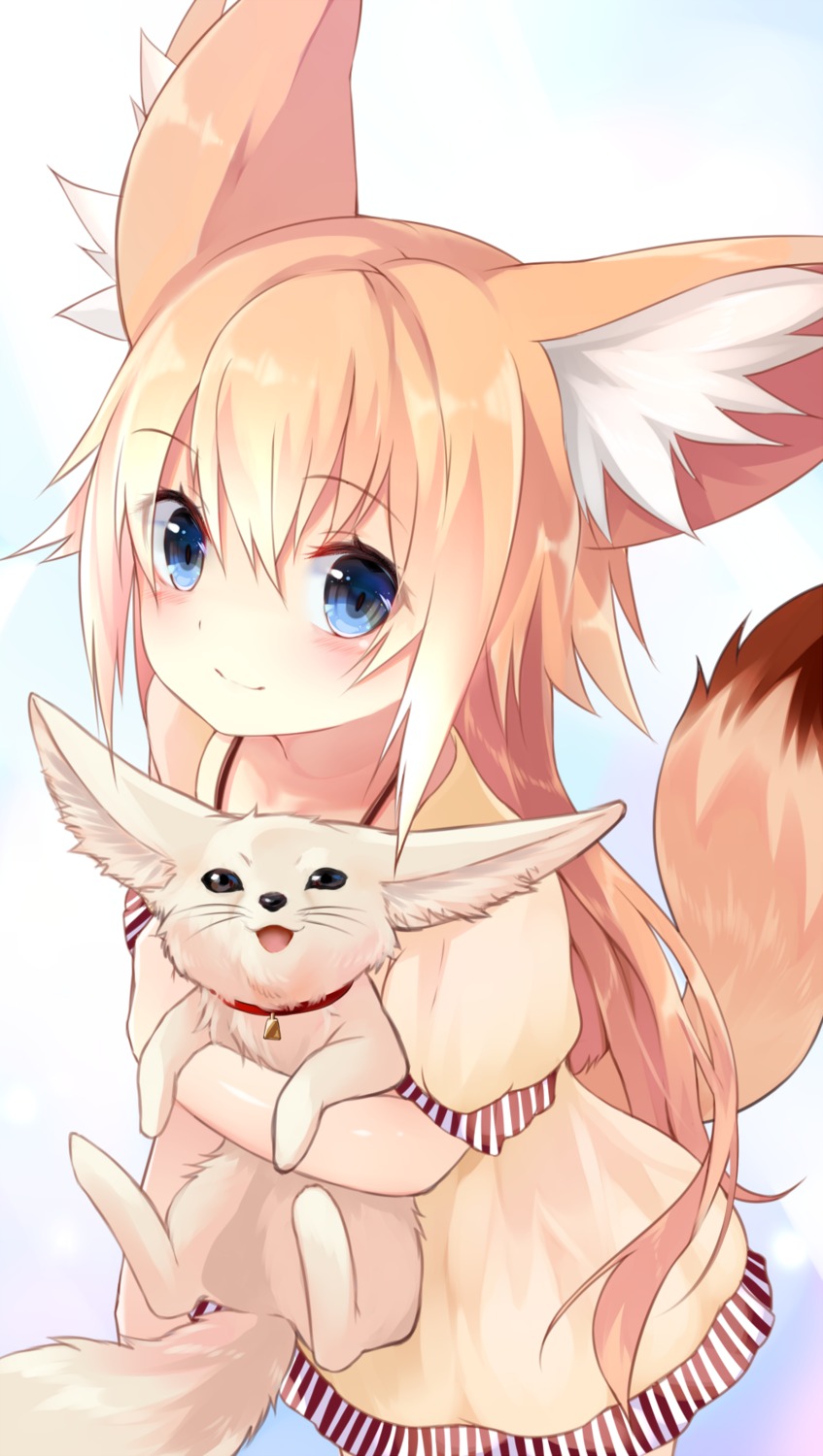 animal_ears dress kitsune sukemyon tail