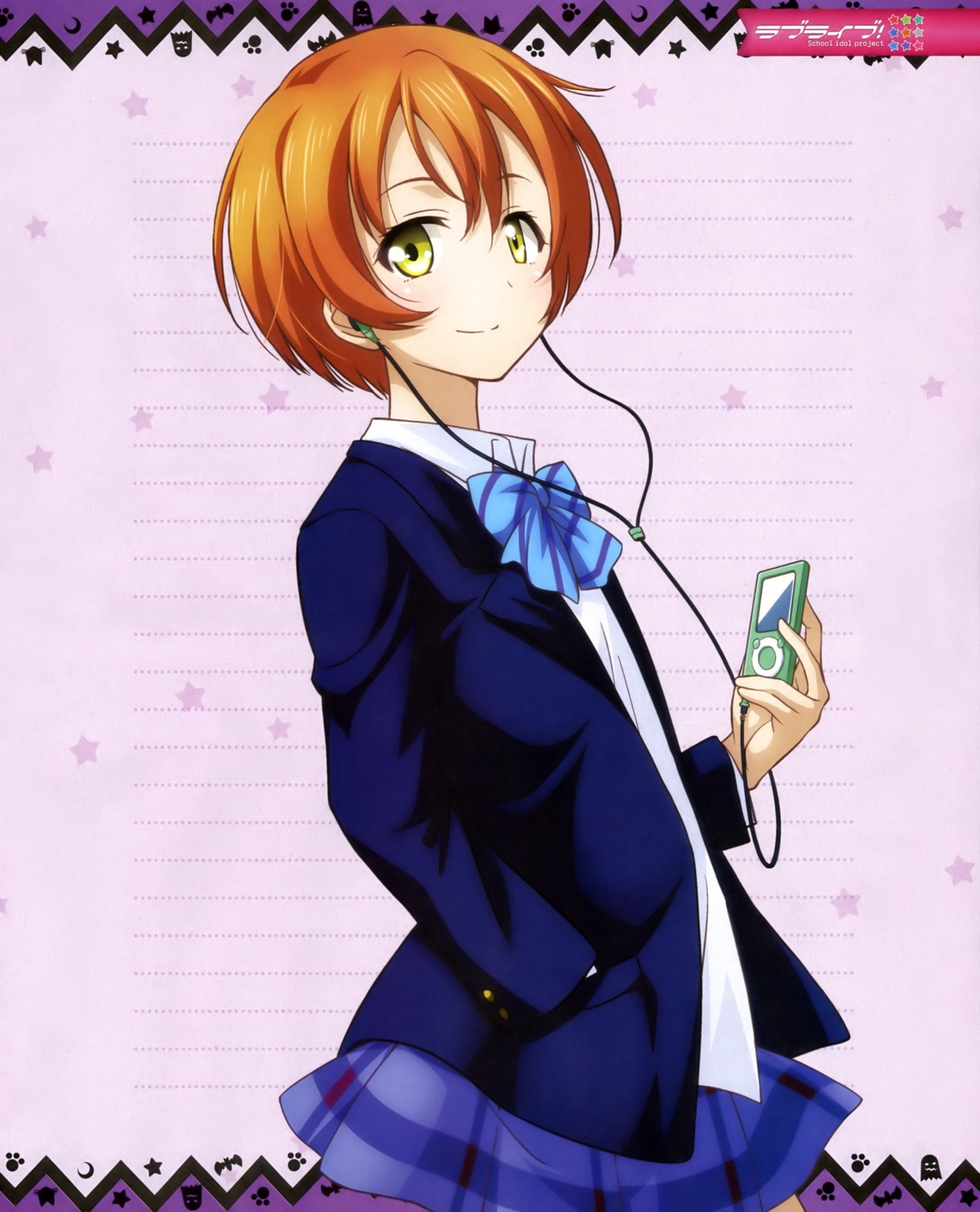 headphones hoshizora_rin love_live! otono_natsu seifuku