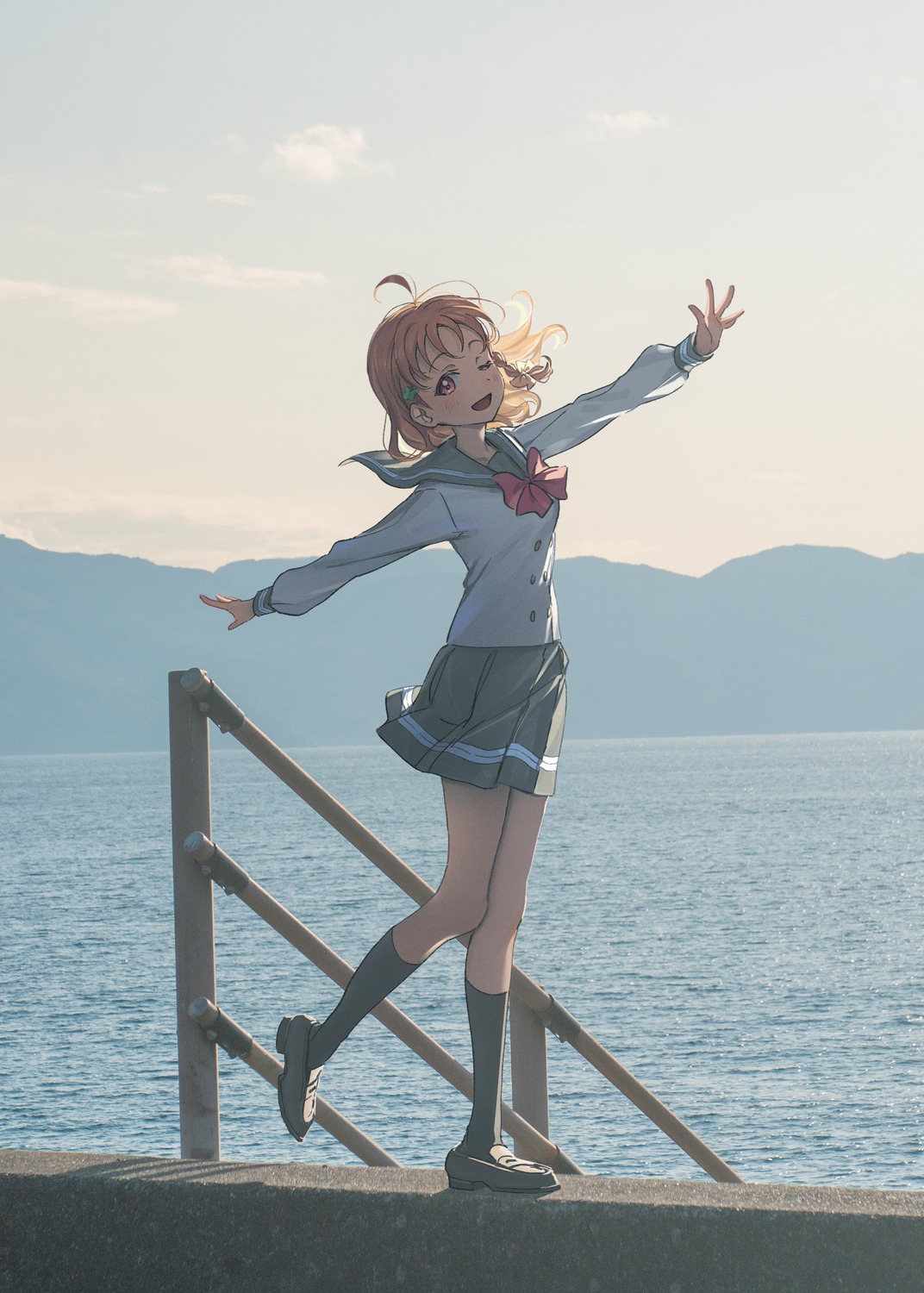 hotechige love_live!_sunshine!! photo seifuku takami_chika