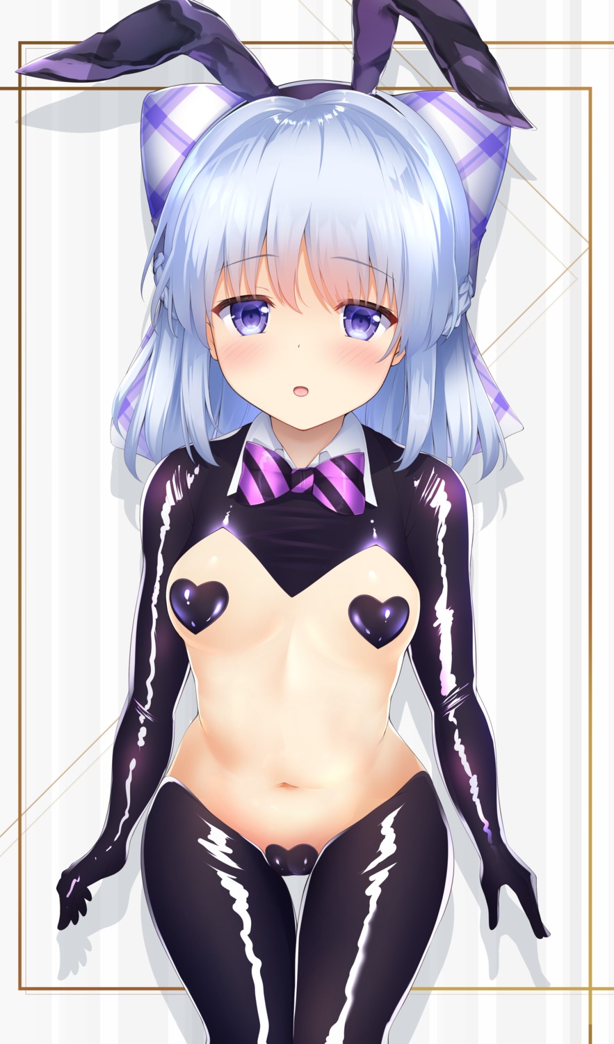 breasts bunny_girl chunithm ginginsub0321 maebari no_bra nopan pantyhose pasties