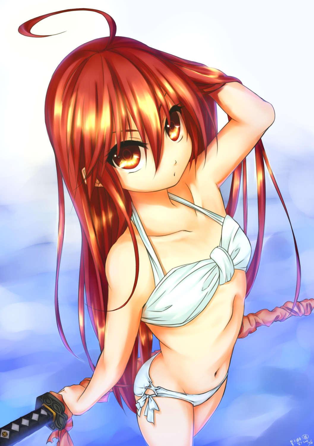 bikini gundam00uc shakugan_no_shana shana swimsuits sword