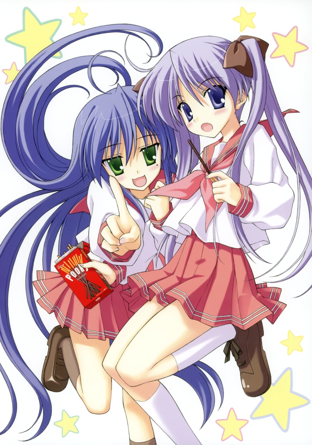 hiiragi_kagami izumi_konata lucky_star nanao_naru seifuku