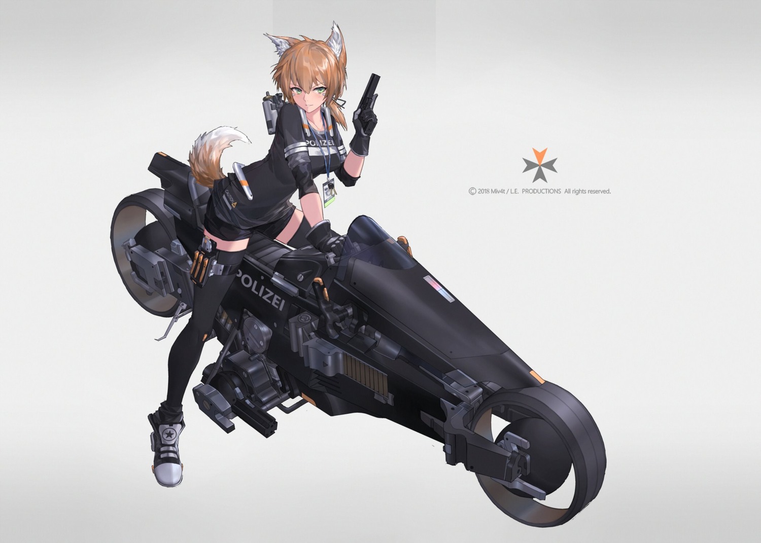 animal_ears gun miv4t tail thighhighs