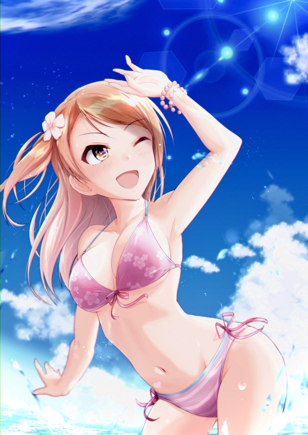 bikini cyde houjou_karen swimsuits the_idolm@ster the_idolm@ster_cinderella_girls wet