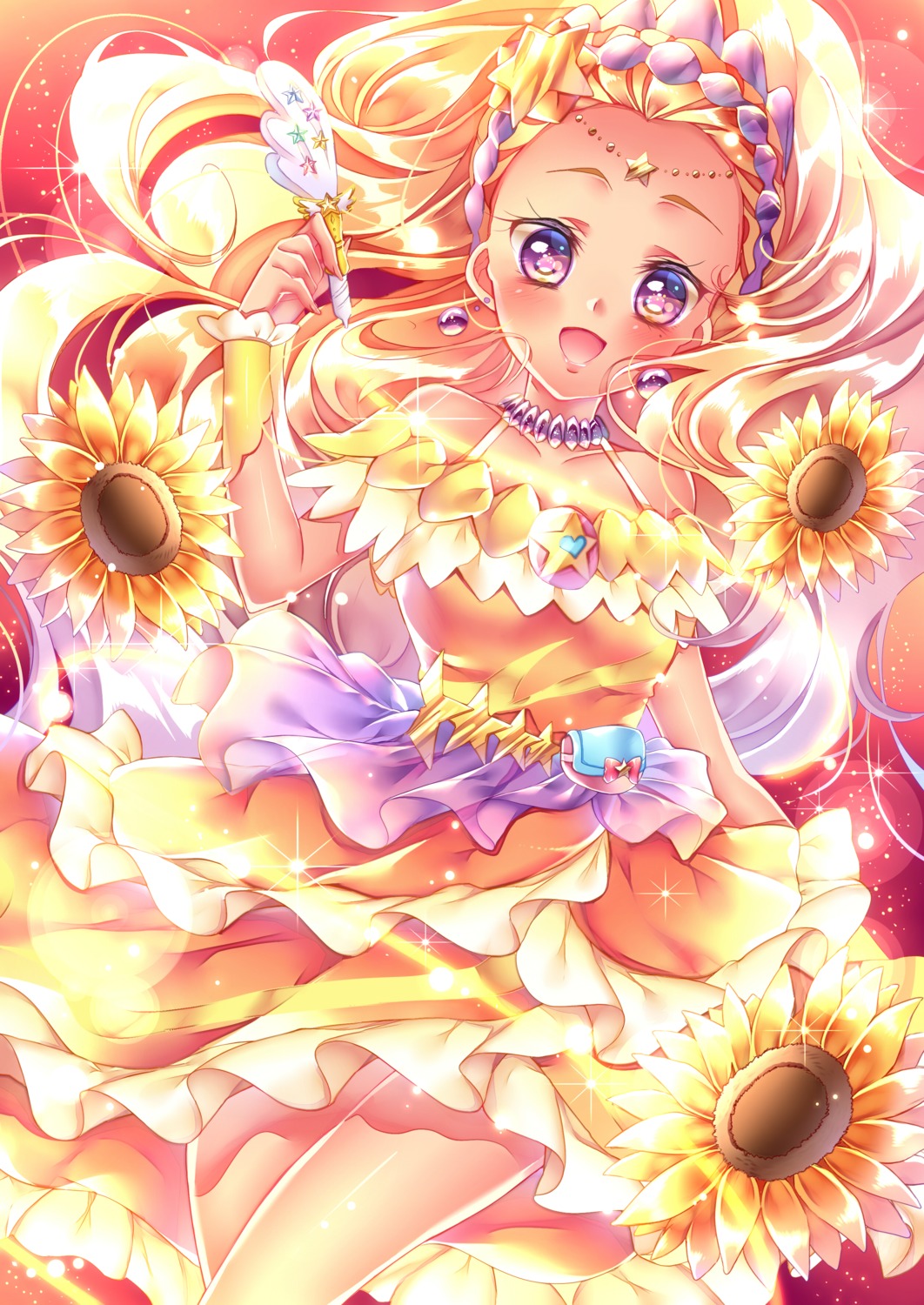 amamiya_erena dress star_twinkle_precure touki_matsuri