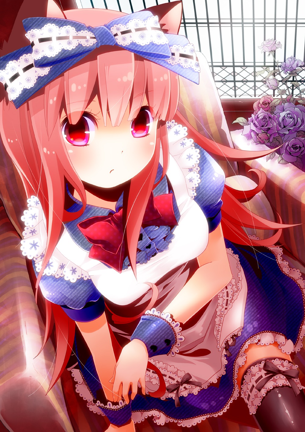 animal_ears lolita_fashion nekomimi tanaka_nyan thighhighs