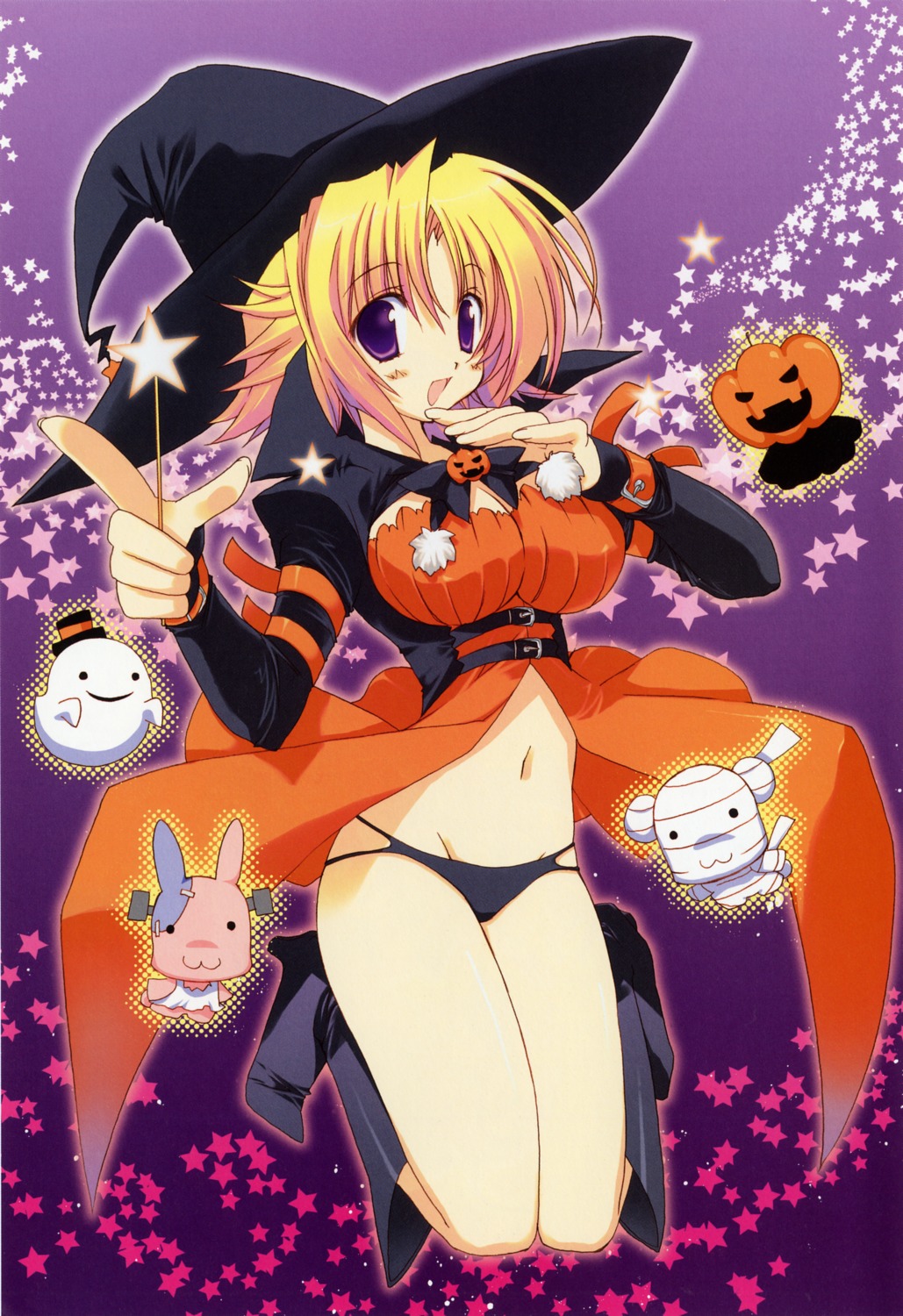 halloween pantsu takanae_kyourin witch