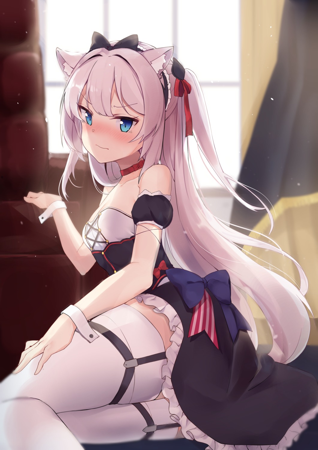 animal_ears azur_lane bada_(jksh5056) hammann_(azur_lane) thighhighs