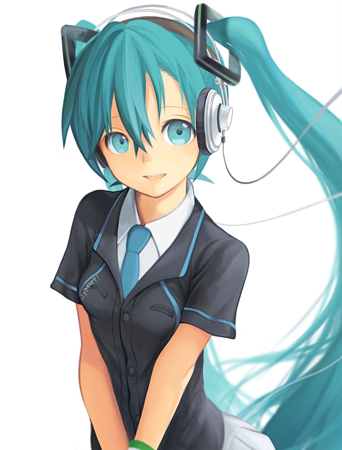hatsune_miku headphones kari_kenji vocaloid