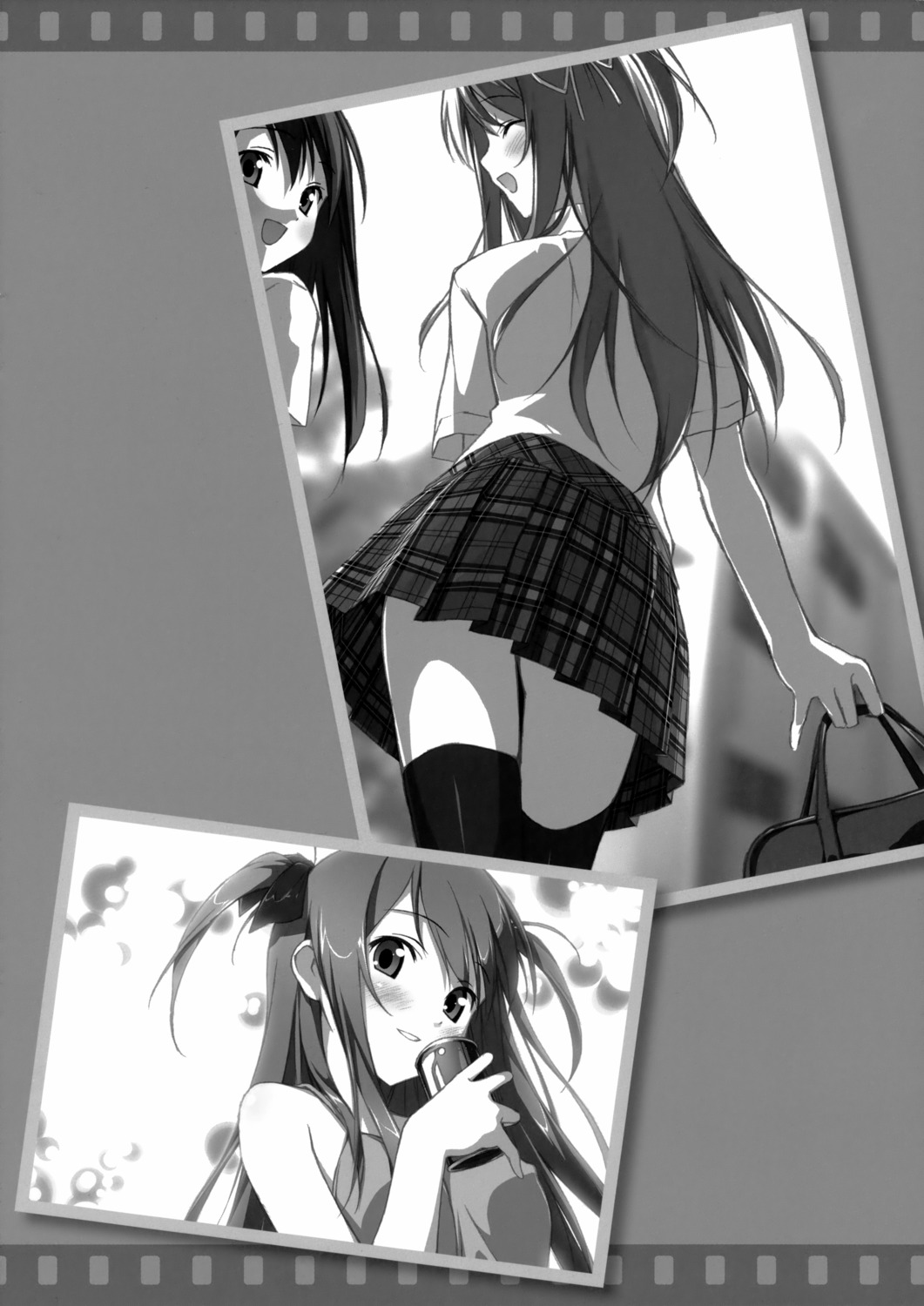 kantoku monochrome seifuku thighhighs