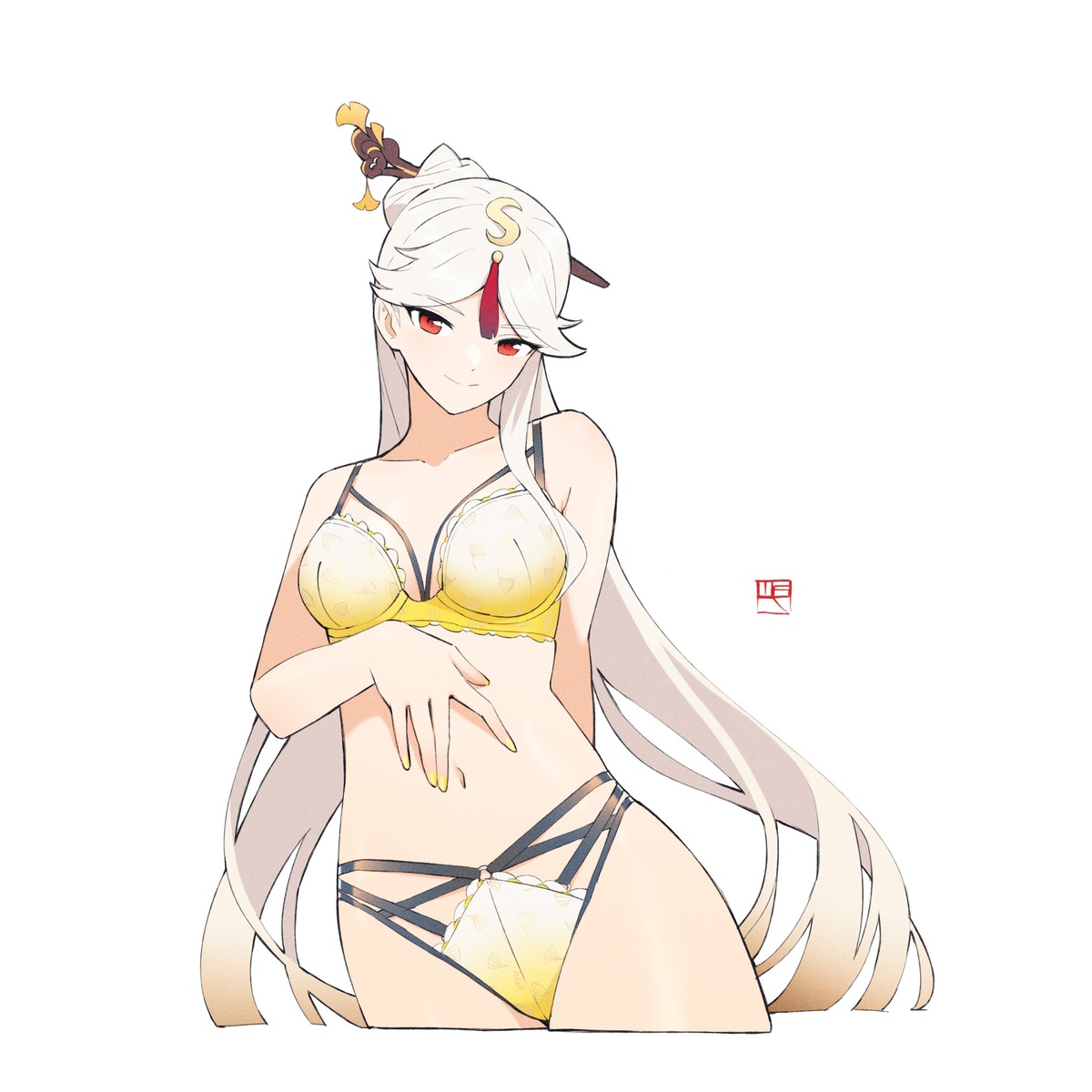 bikini genshin_impact ningguang swimsuits yan_wan