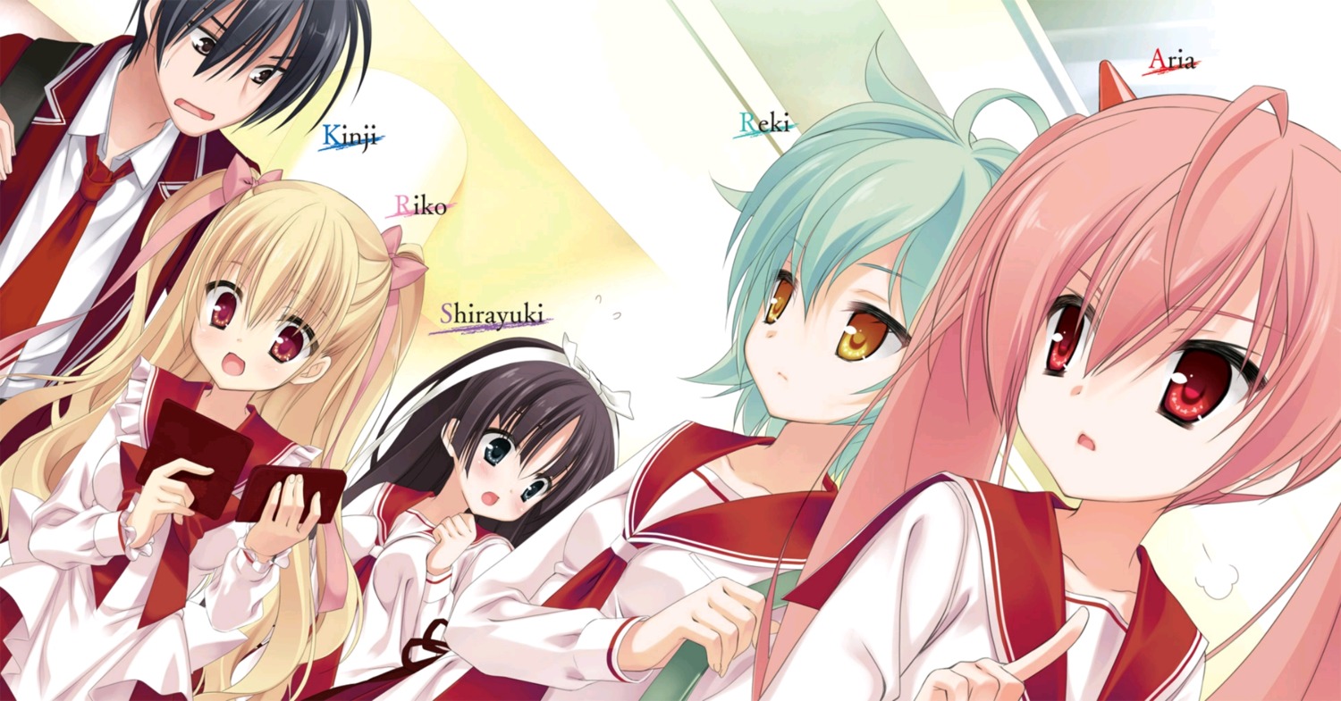 hidan_no_aria hotogi_shirayuki kanzaki_h._aria kobuichi mine_riko seifuku tooyama_kinji yada_reki