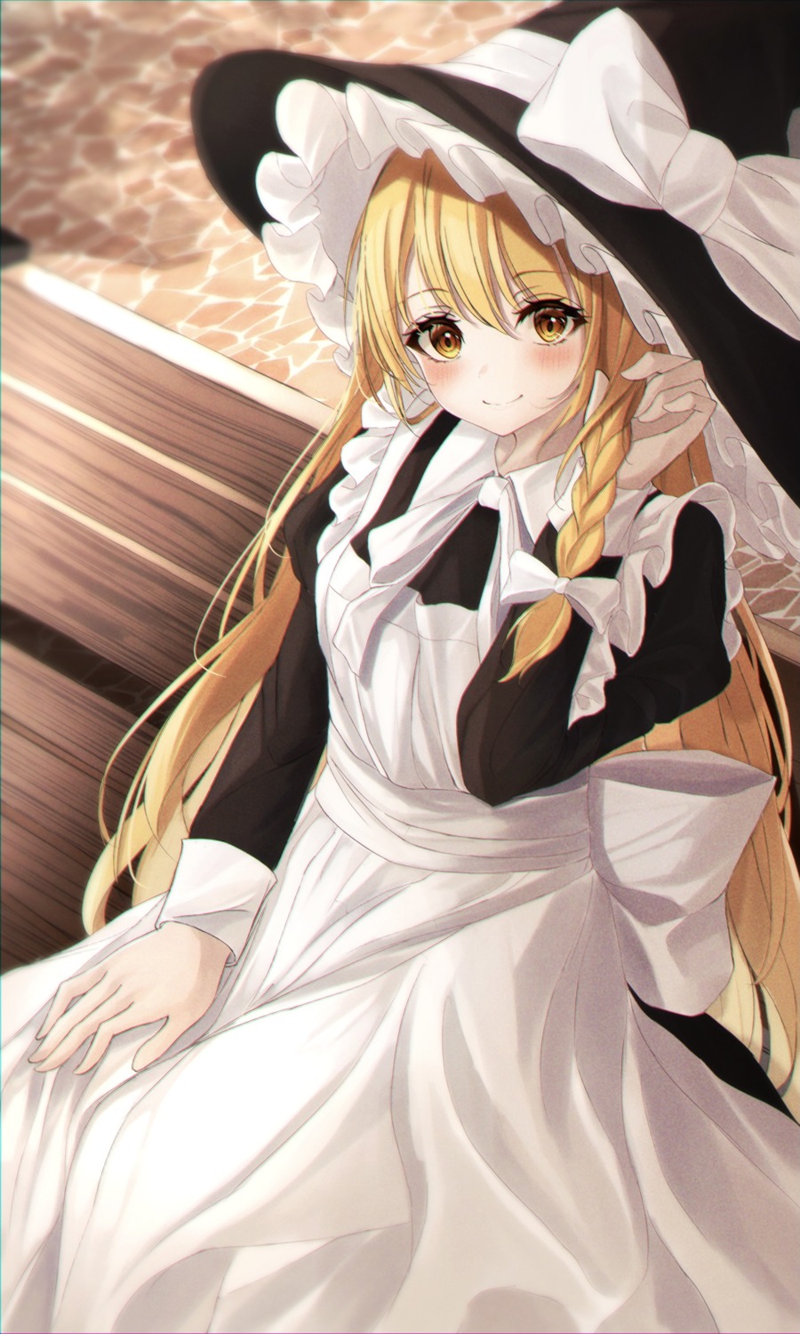 kirisame_marisa kure:kuroha maid touhou witch