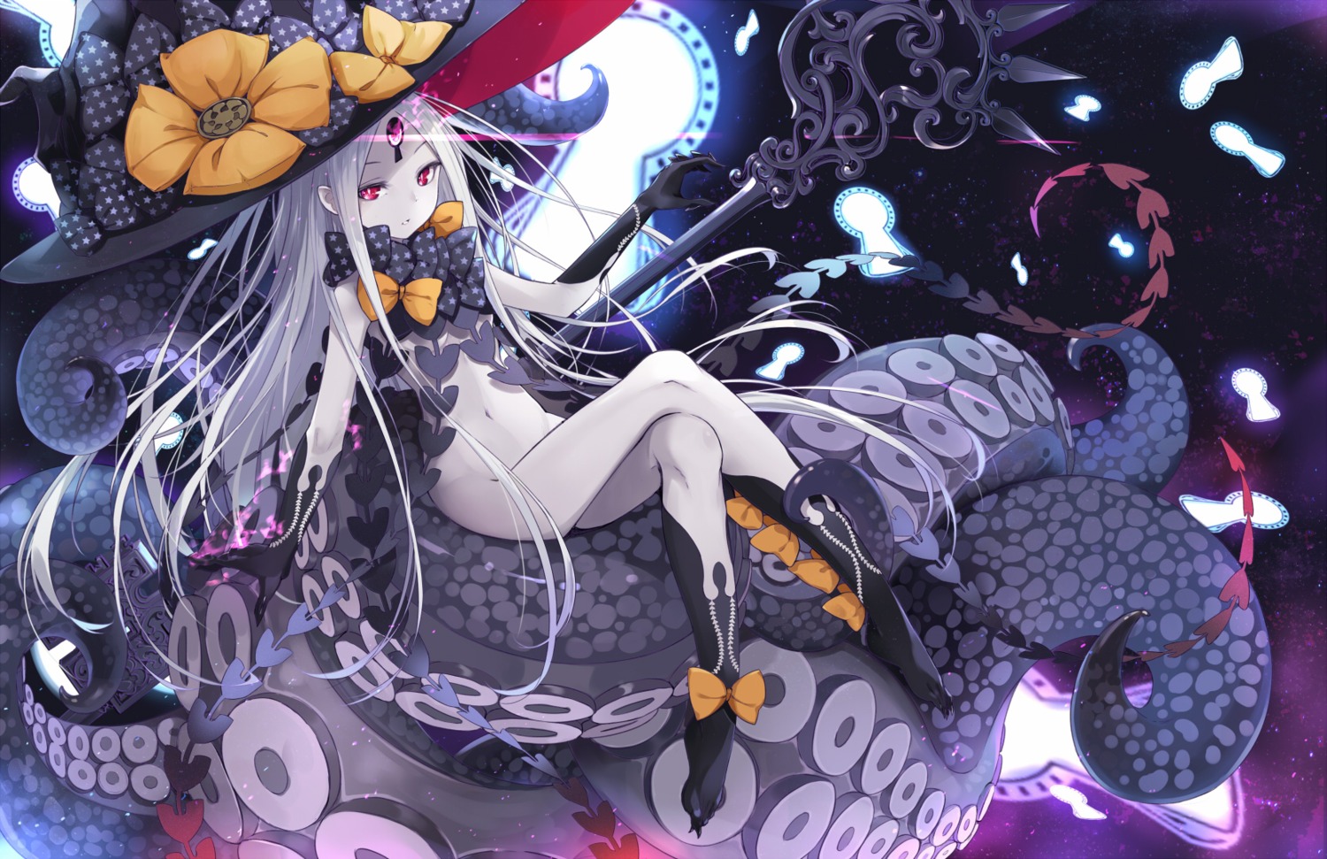 abigail_williams_(fate) cloudy.r fate/grand_order feet loli naked tentacles witch