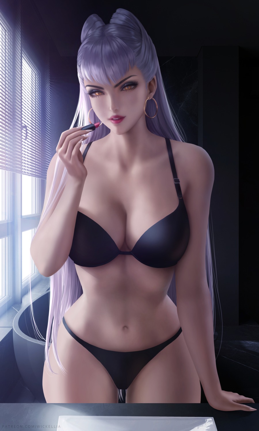 bra cleavage evelynn league_of_legends pantsu wickellia