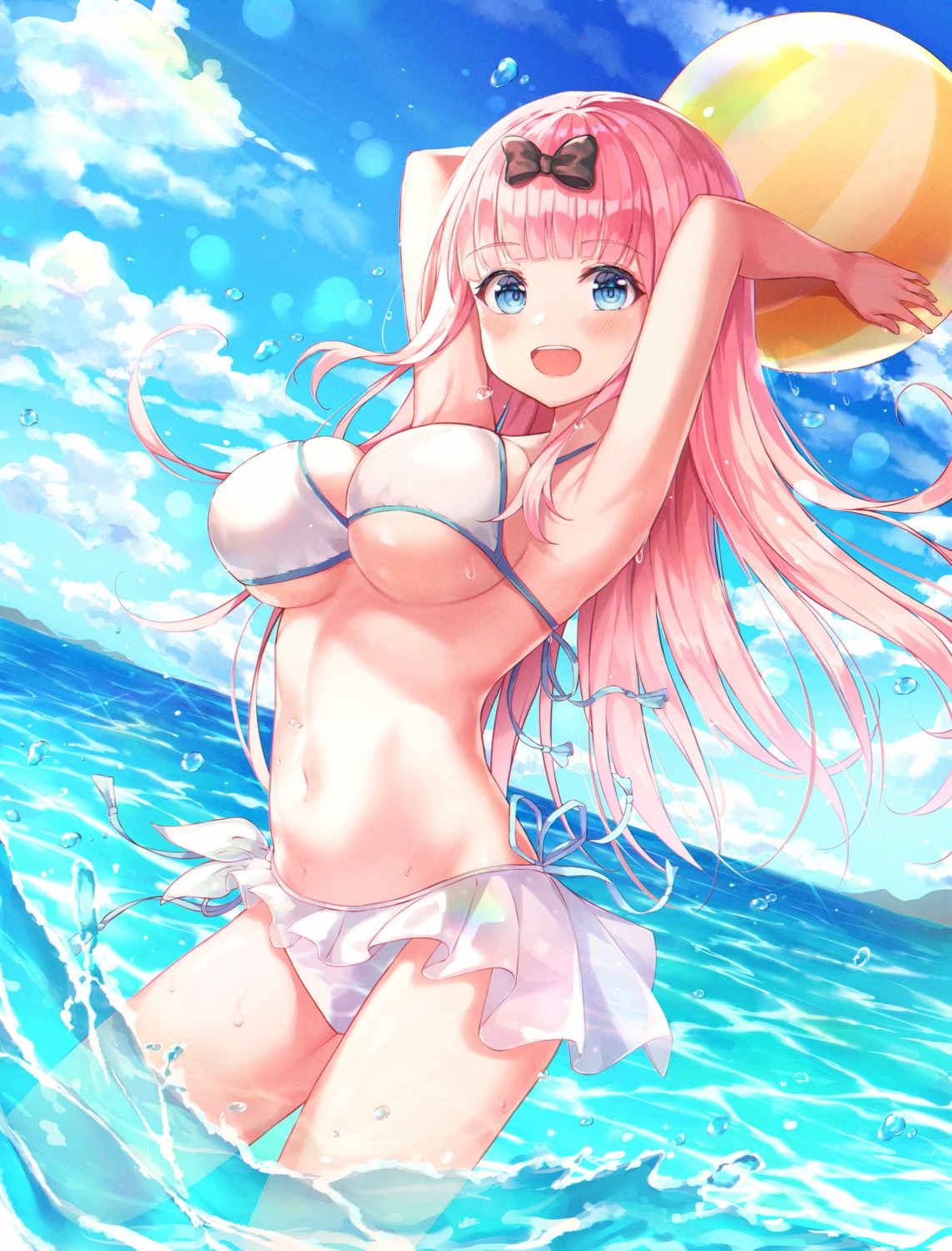 bikini fujiwara_chika kaguya-sama_wa_kokurasetai_~tensai-tachi_no_renai_zunousen~ swimsuits wabbajack wet