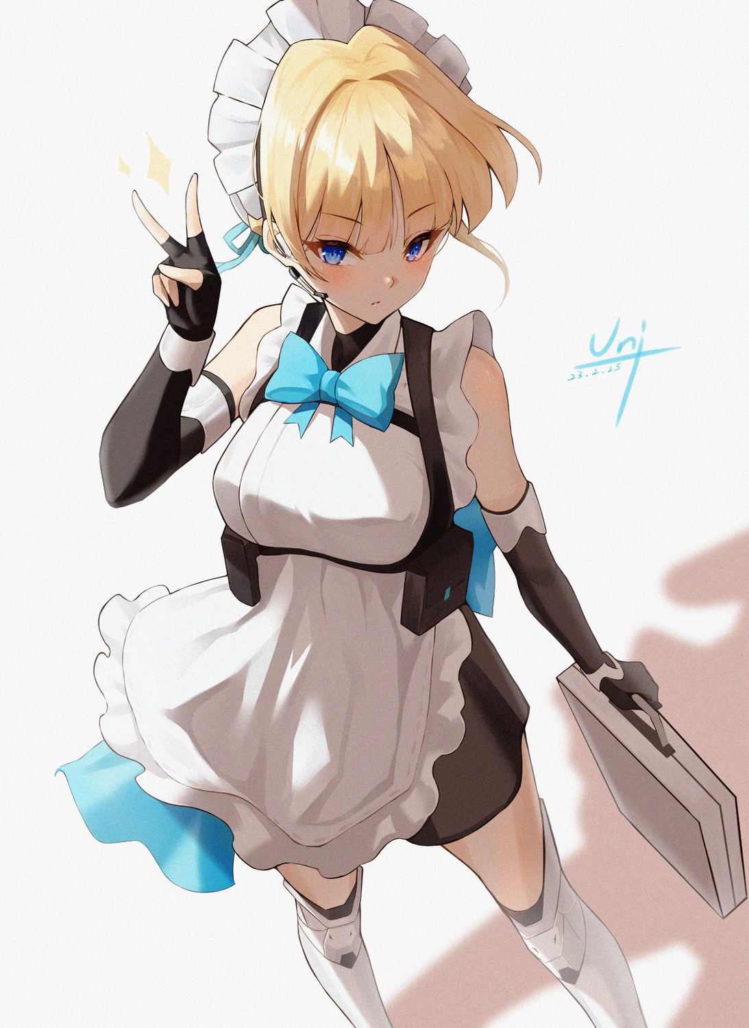 asuma_toki blue_archive maid thighhighs unique_(pixiv12704744)