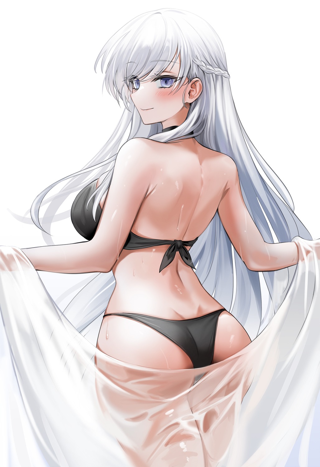 ass azur_lane belfast_(azur_lane) bikini swimsuits yuki_(asayuki101)