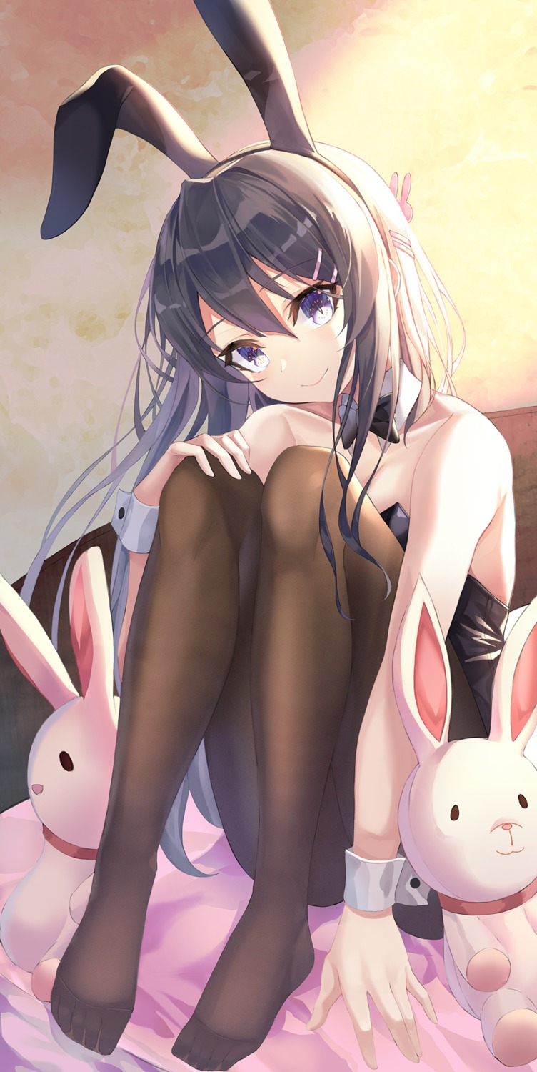 animal_ears bunny_ears bunny_girl minin982 pantyhose sakurajima_mai seishun_buta_yarou