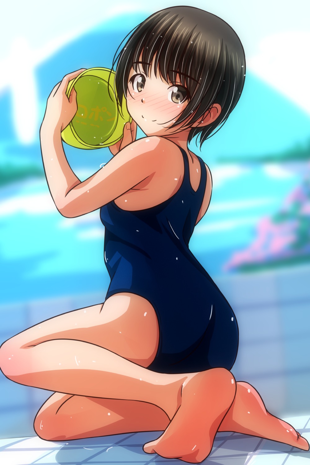 ass feet loli matsunaga_kouyou school_swimsuit swimsuits wet