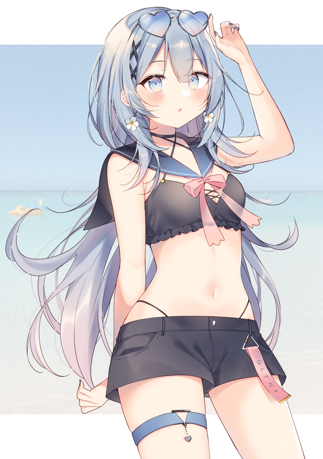 bikini garter megane shiino_sera swimsuits