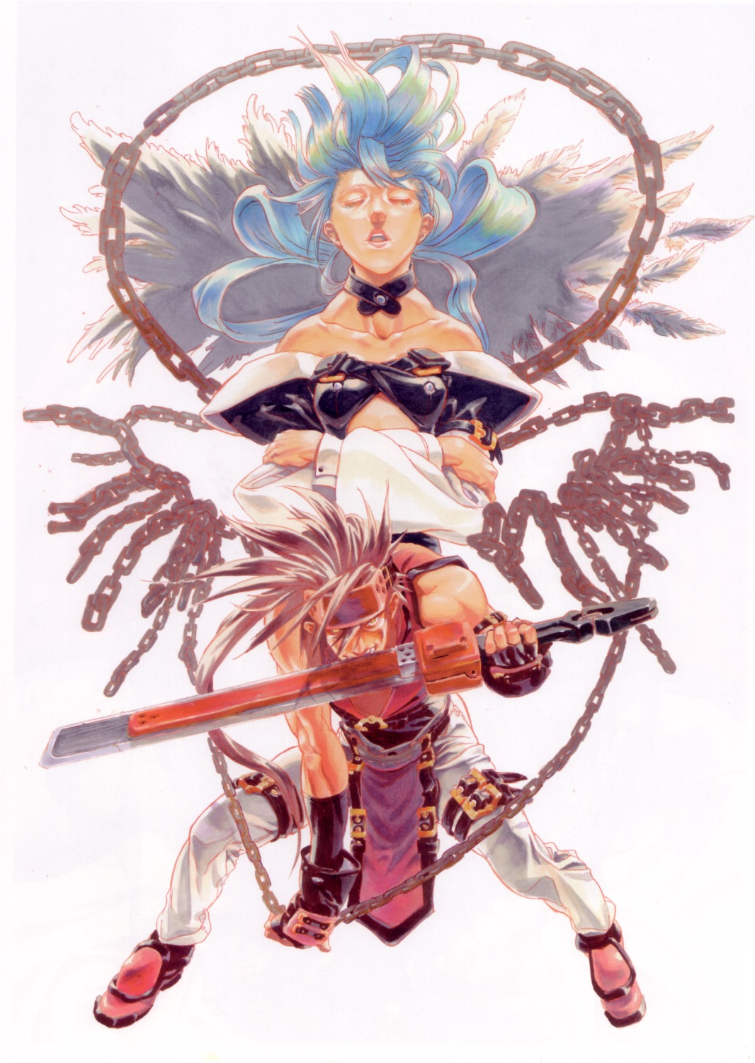 dizzy guilty_gear ishiwatari_daisuke sol_badguy sword wings