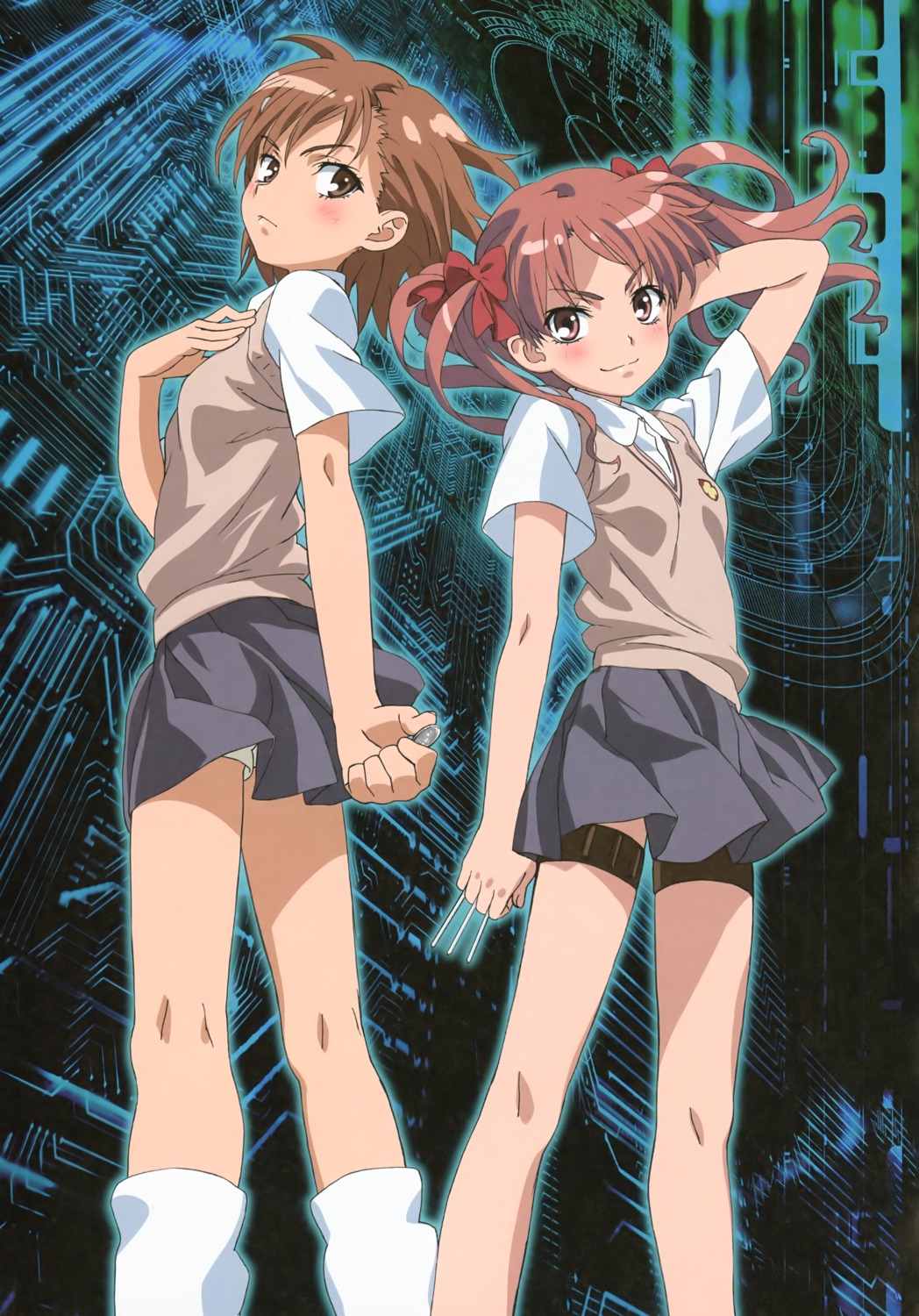 misaka_mikoto seifuku shirai_kuroko to_aru_kagaku_no_railgun to_aru_majutsu_no_index