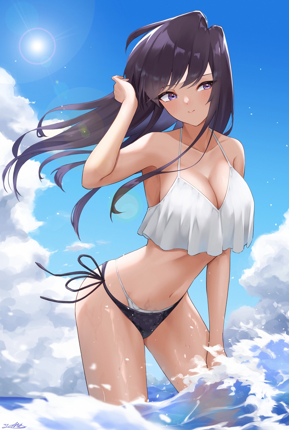 bikini komi-san_wa_komyushou_desu. komi_shouko swimsuits wet yuhi