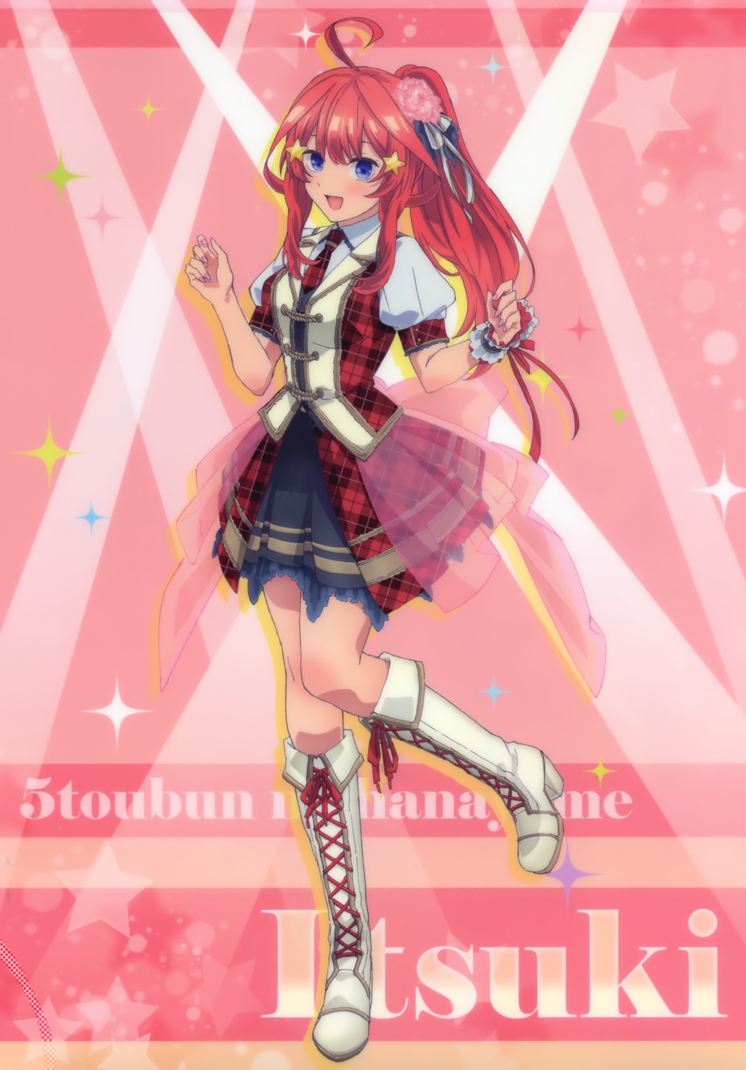 5-toubun_no_hanayome heels nakano_itsuki skirt_lift tagme uniform