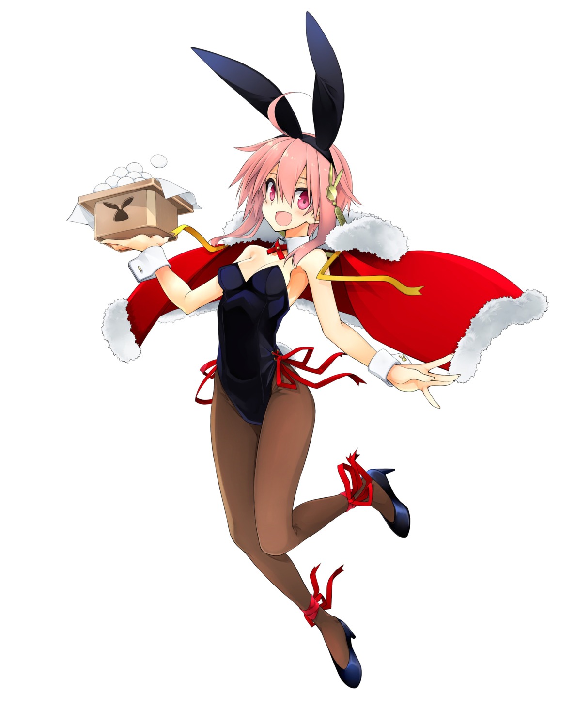 10mo animal_ears bunny_ears bunny_girl cleavage fudouyukimitsu heels pantyhose tail tenka_hyakken