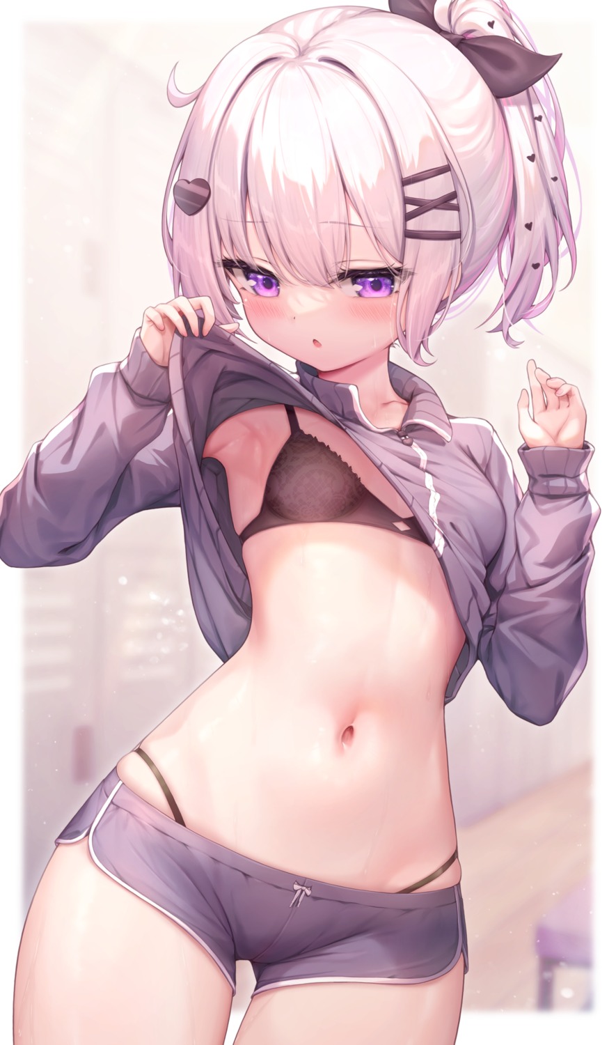 arata_(xin) bra loli shirt_lift