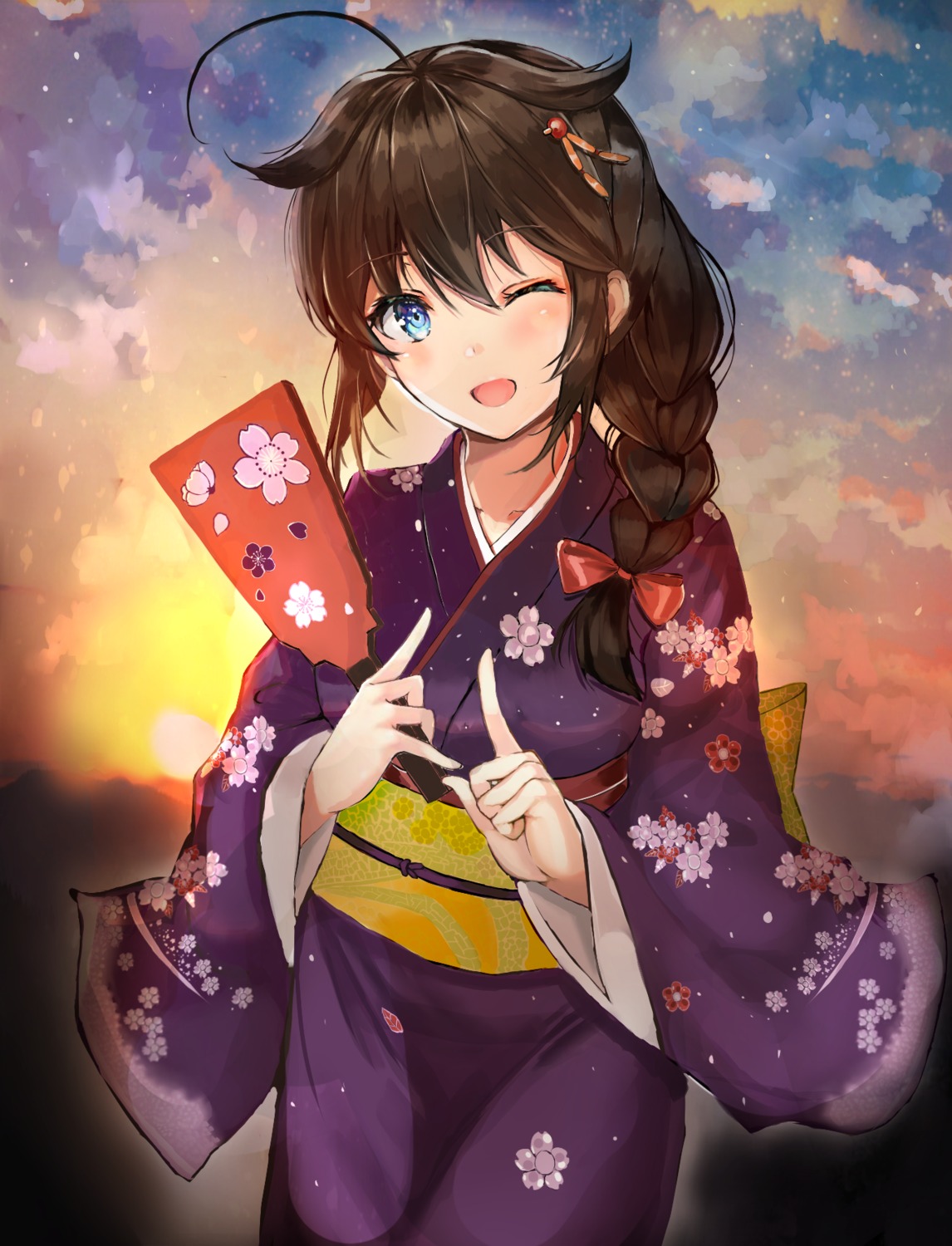 eriyama kantai_collection kimono shigure_(kancolle)