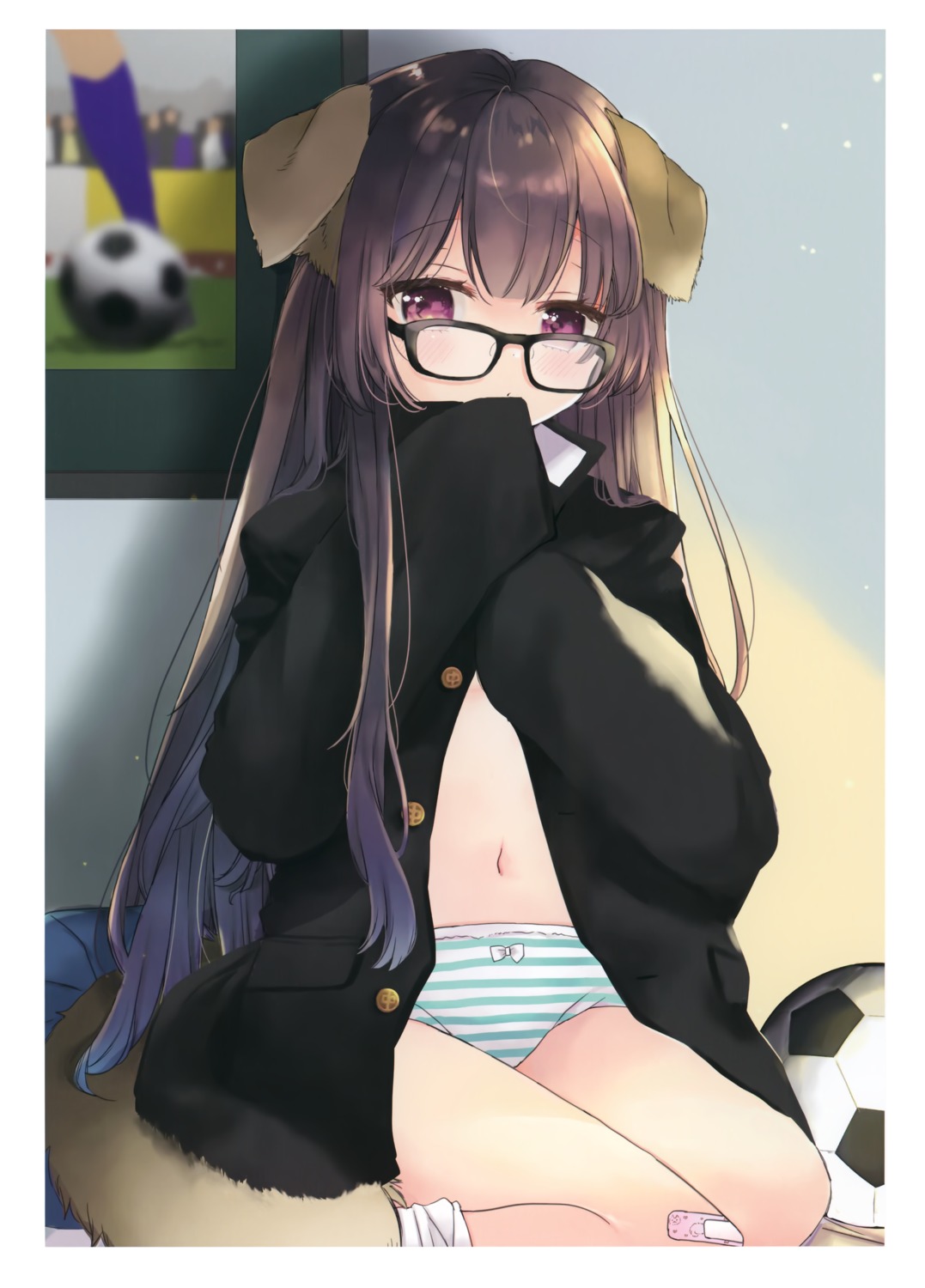 animal_ears loli megane mito pantsu