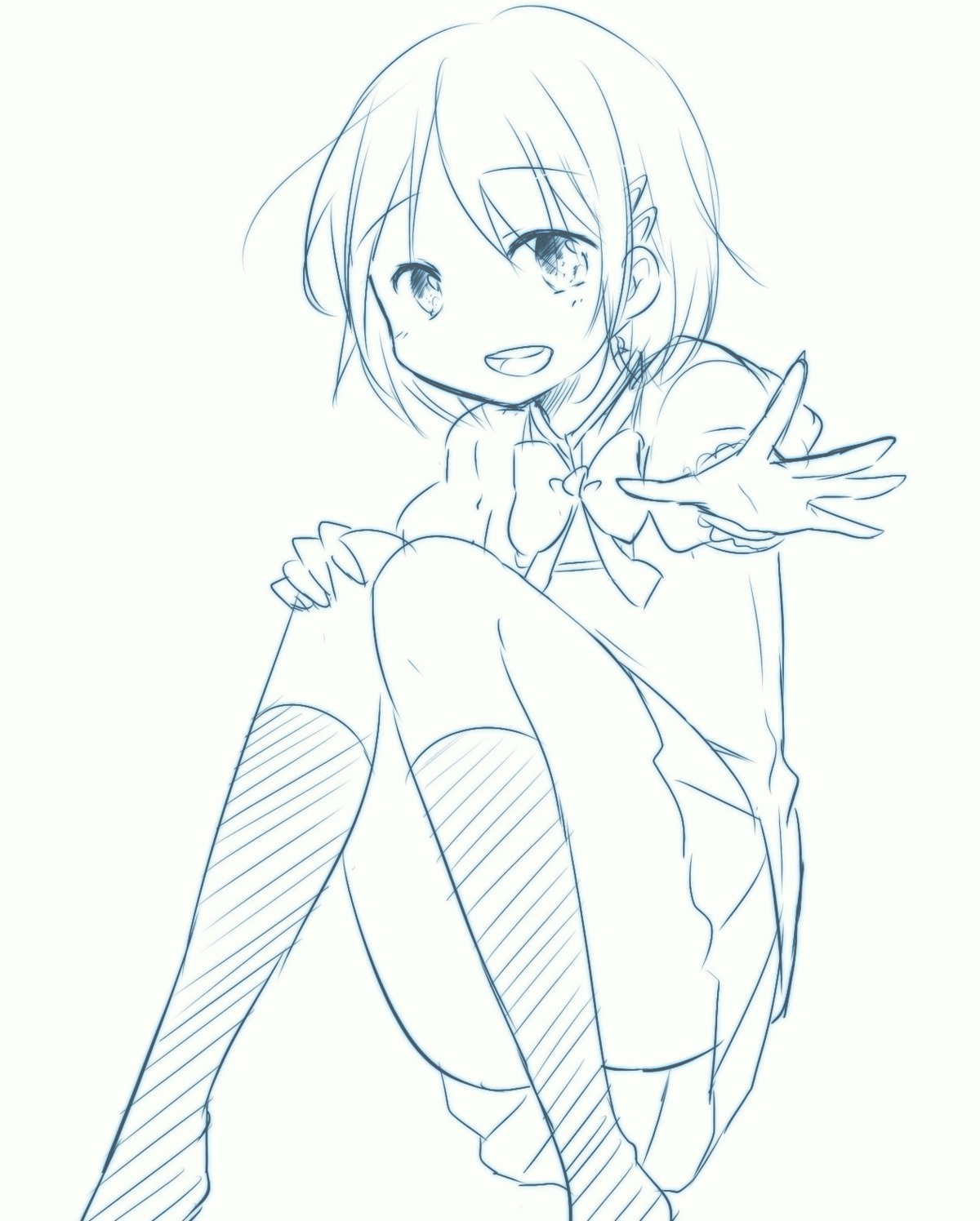 koro miki_sayaka monochrome puella_magi_madoka_magica seifuku