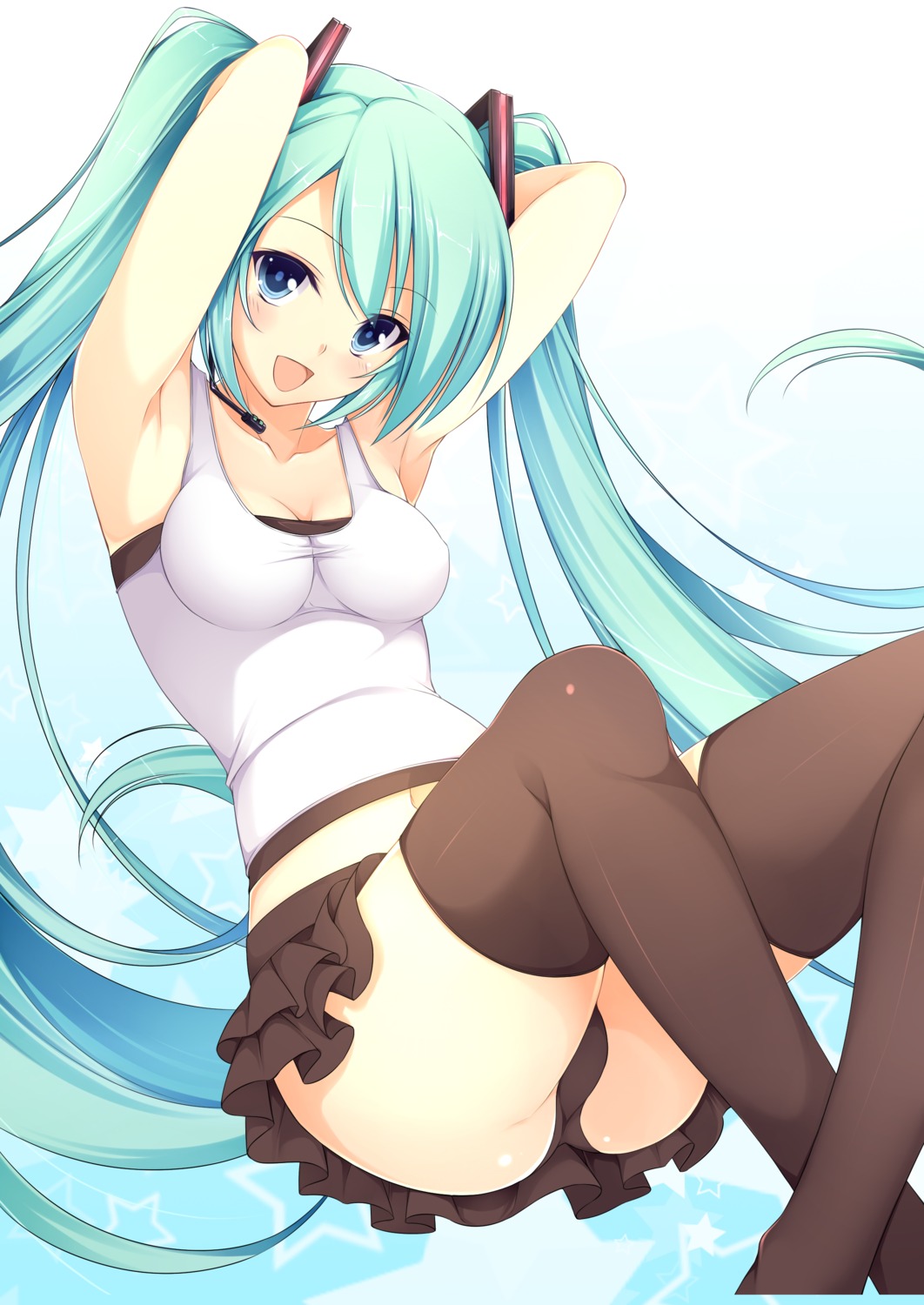 brunhilde hatsune_miku pantsu thighhighs vocaloid