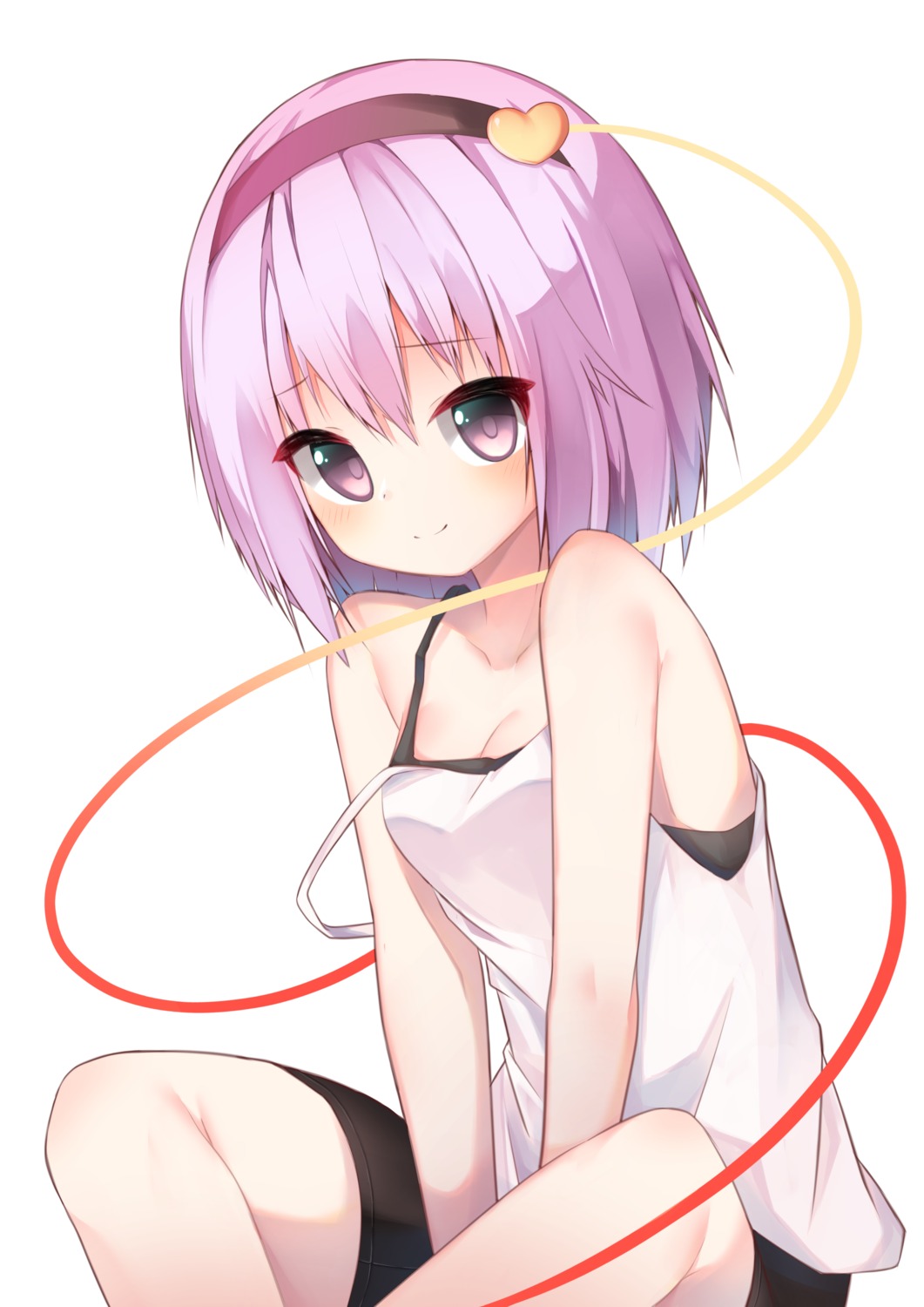 bike_shorts cleavage komeiji_satori memekko touhou