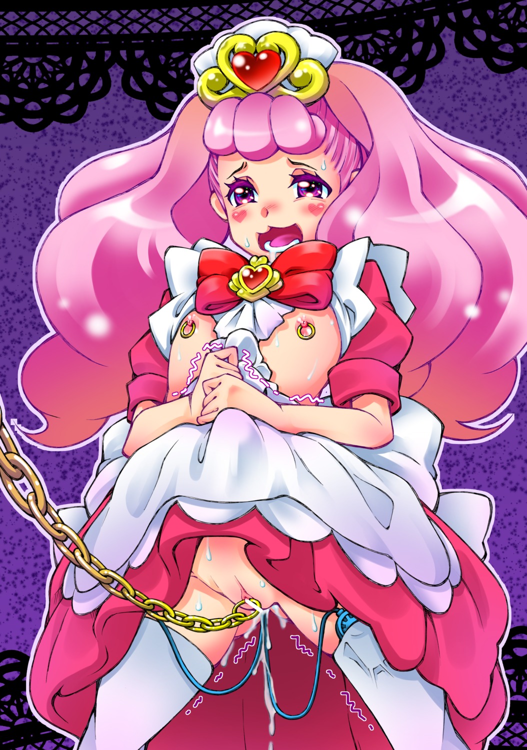 breasts go!_princess_precure maid pafu precure pussy tagme