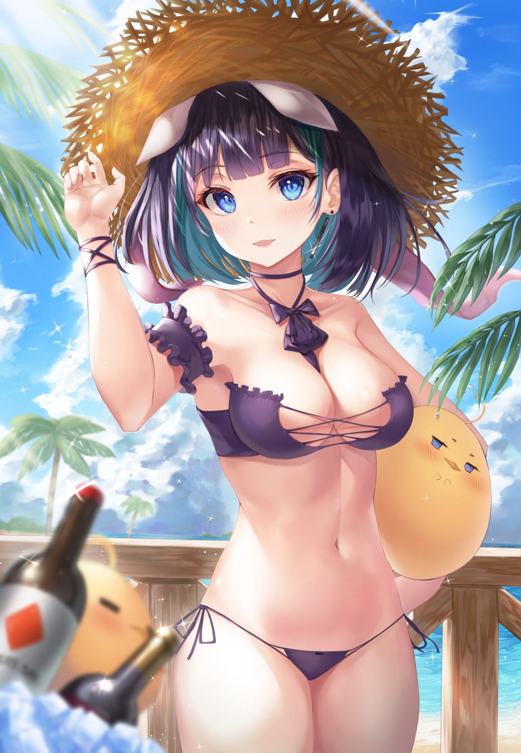 azur_lane bikini cheshire_(azur_lane) manjuu_(azur_lane) swimsuits wakum