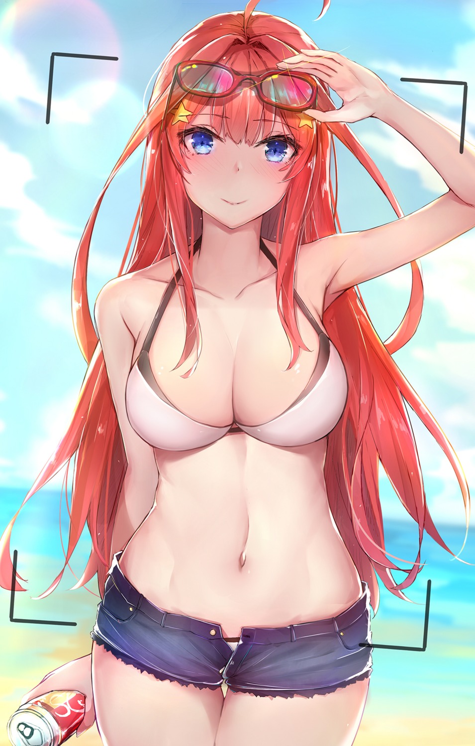 5-toubun_no_hanayome bikini cleavage megane nakano_itsuki sherryqq swimsuits