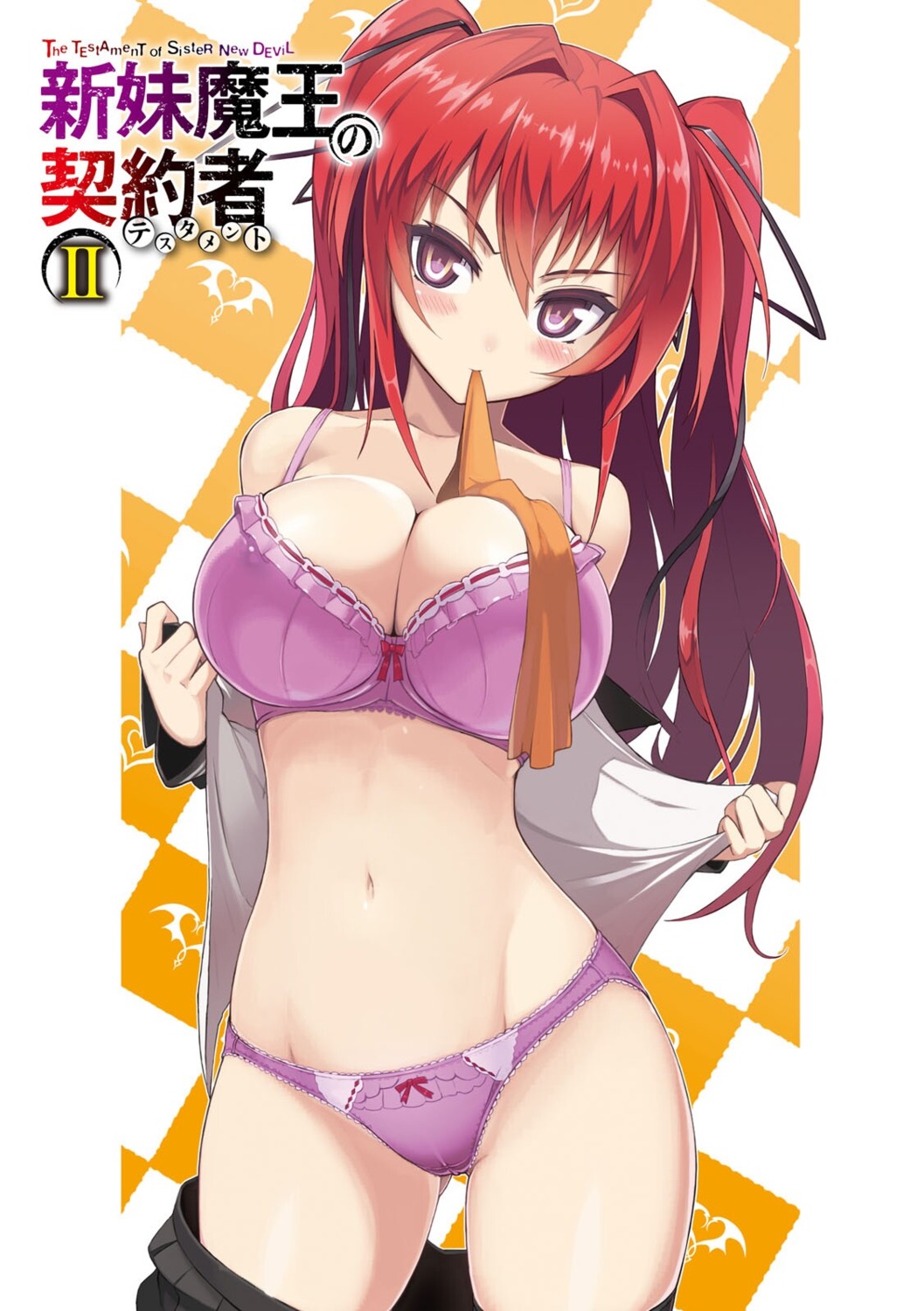 bra cameltoe naruse_mio ookuma_nekosuke open_shirt pantsu seifuku shinmai_maou_no_testament undressing