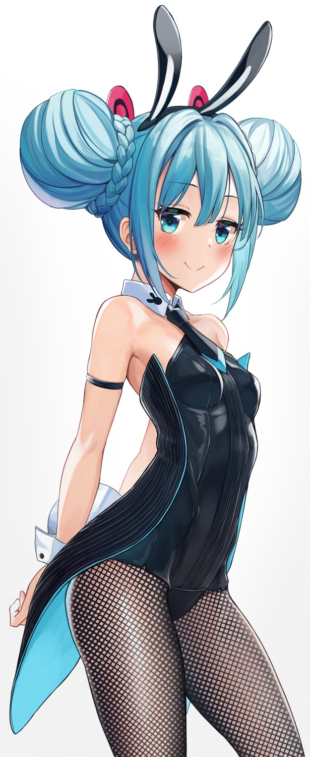 animal_ears bibboss39 bicute_bunnies_miku bunny_ears bunny_girl fishnets hatsune_miku pantyhose tail vocaloid