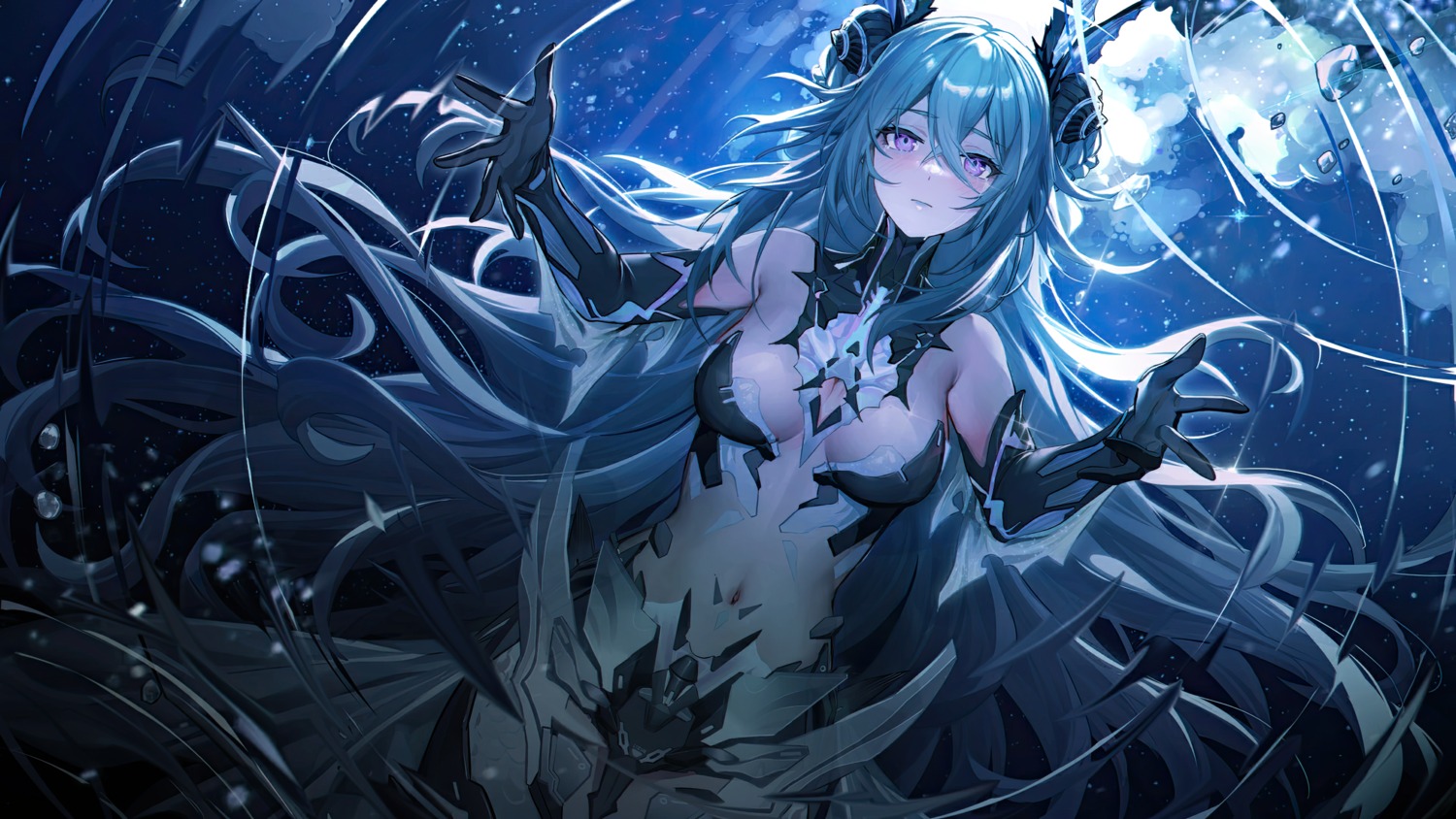 bikini_armor lamia_(punishing:_gray_raven) punishing:_gray_raven wallpaper yanderenasa