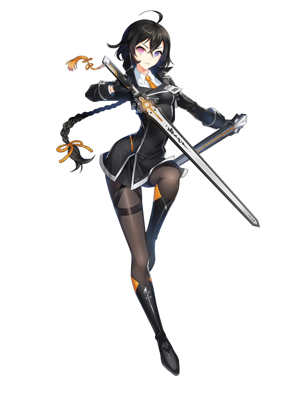 bai_winchester closers heterochromia pantyhose sword tagme uniform