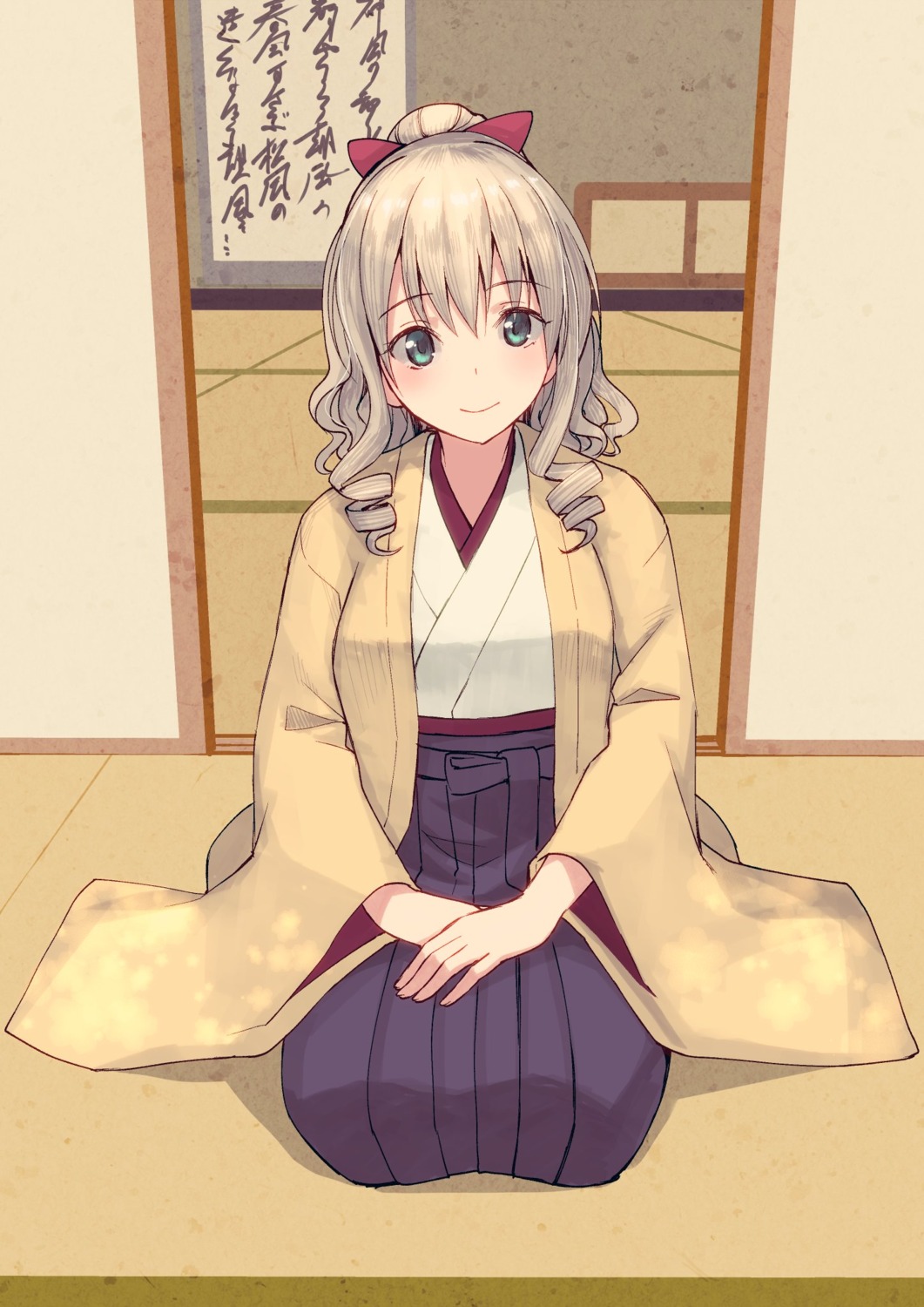 hatakaze_(kancolle) japanese_clothes kantai_collection masukuza_j