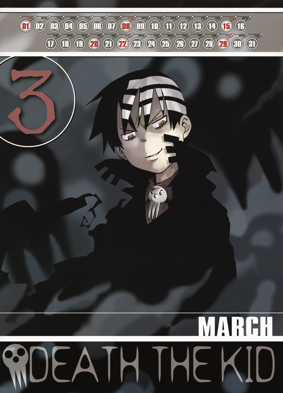 calendar death_the_kid male soul_eater