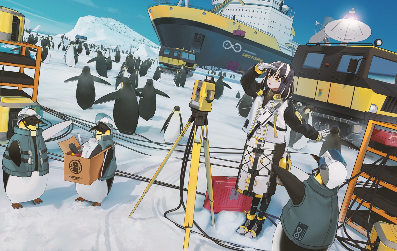 arknights magallan_(arknights) penguin ttk_(kirinottk)