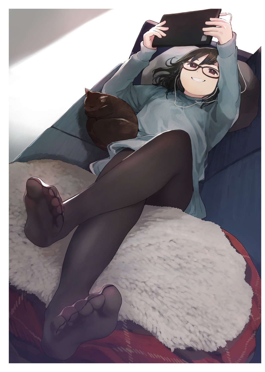 feet megane morifumi neko pantyhose