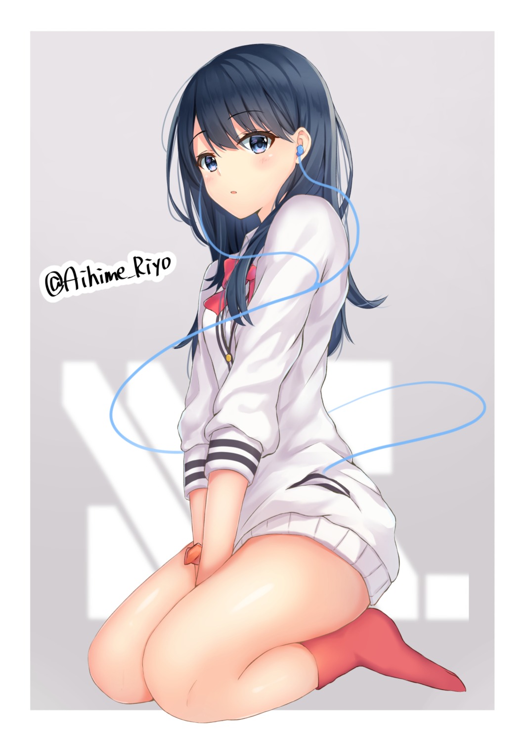 aihime_riyo seifuku ssss.gridman sweater takarada_rikka